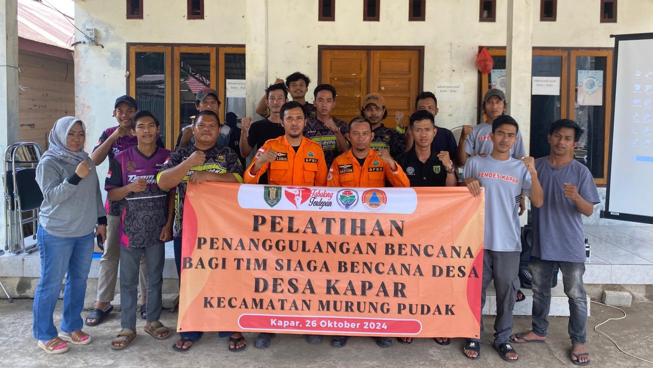 Tim Siaga Bencana Desa Kapar Mendapatkan Pelatihan Oleh BPBD Kabupaten Tabalong
