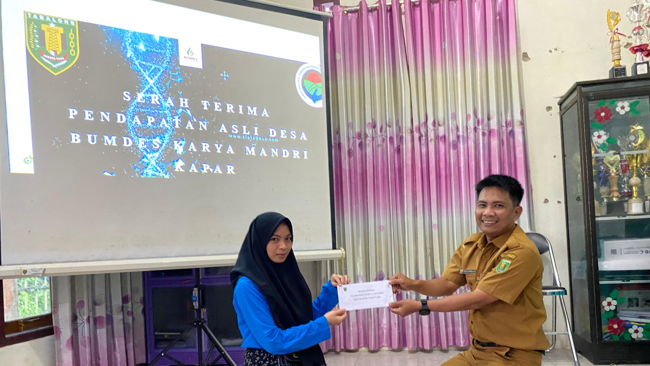 Penyerahan PAD BUMDesa Karya Mandiri Kapar  2024