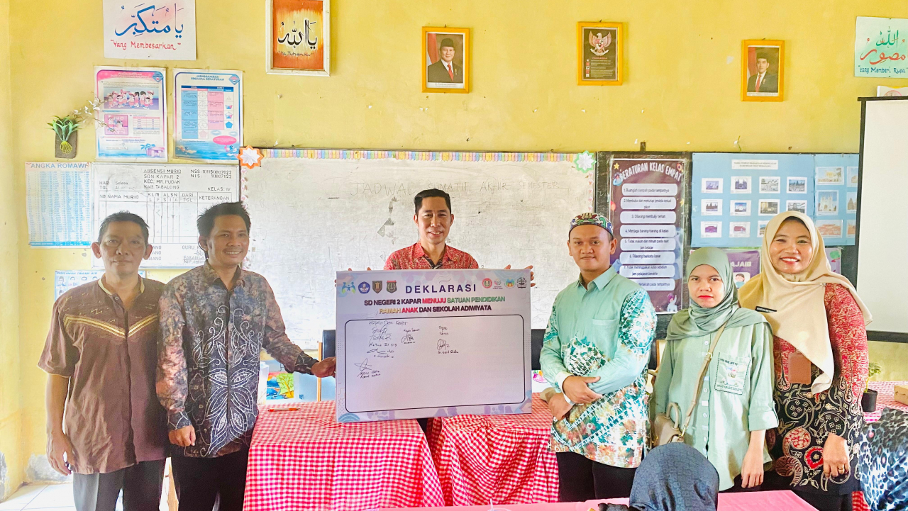 Kepala Desa Kapar Hadiri Deklarasi Menuju Sekolah Ramah Anak dan Adiwiyata di SDN 2 Kapar