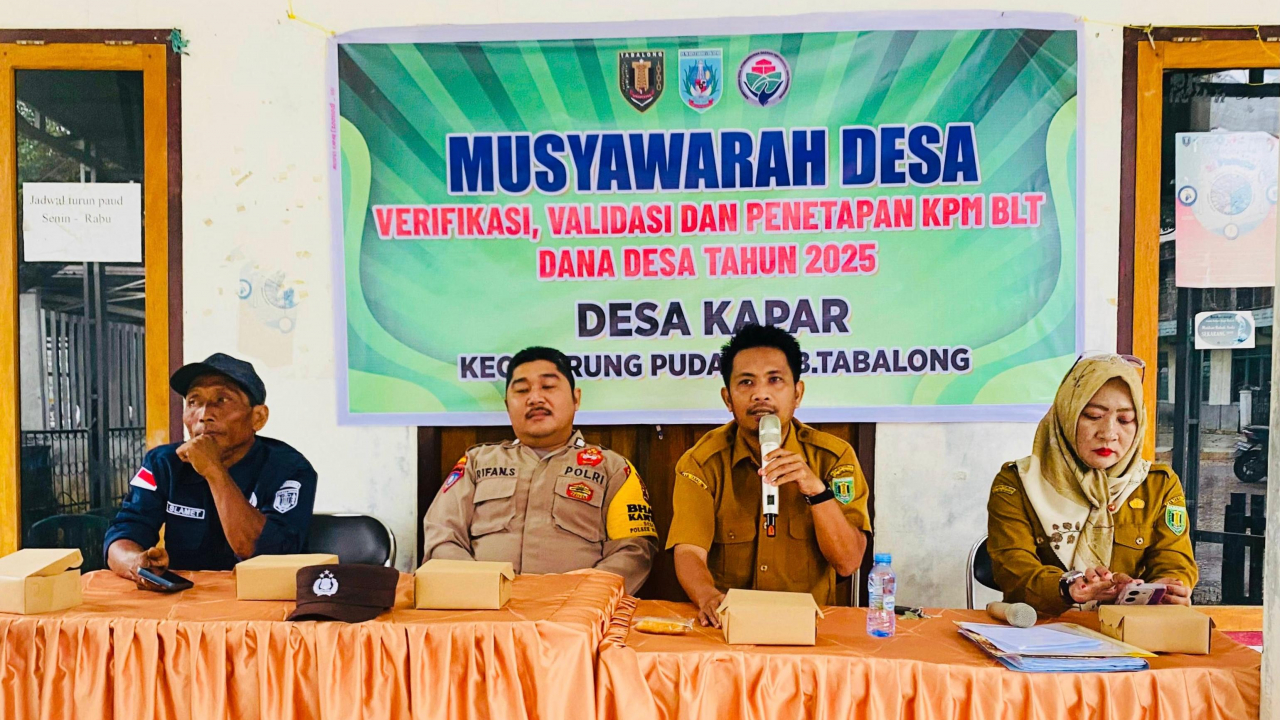 Musyawarah Desa Kapar Tetapkan KPM BLT-DD Tahun 2025