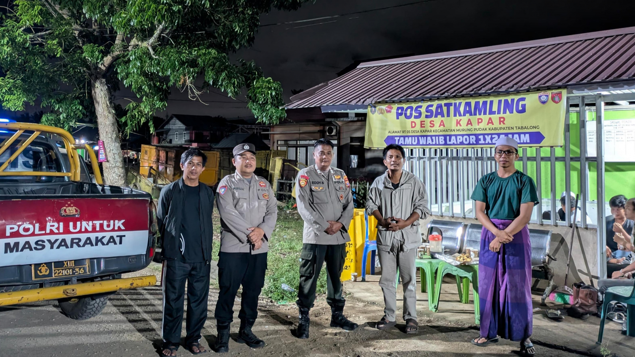 Polsek Murung Pudak Jaga Keamanan Desa Kapar