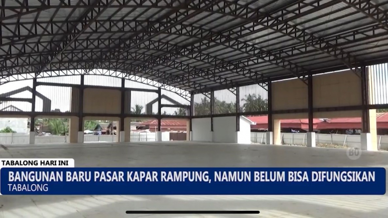 Pasar Kapar Rampung Dibangun, Namun Belum Beroperasi