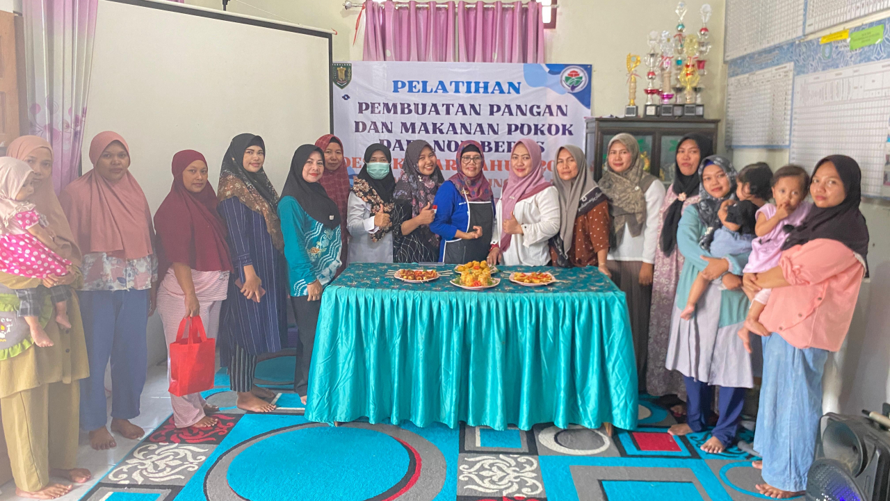 Pemdes Kapar Mengadakan Pelatihan Pembuatan Pangan dan Makanan Pokok dari Non Beras