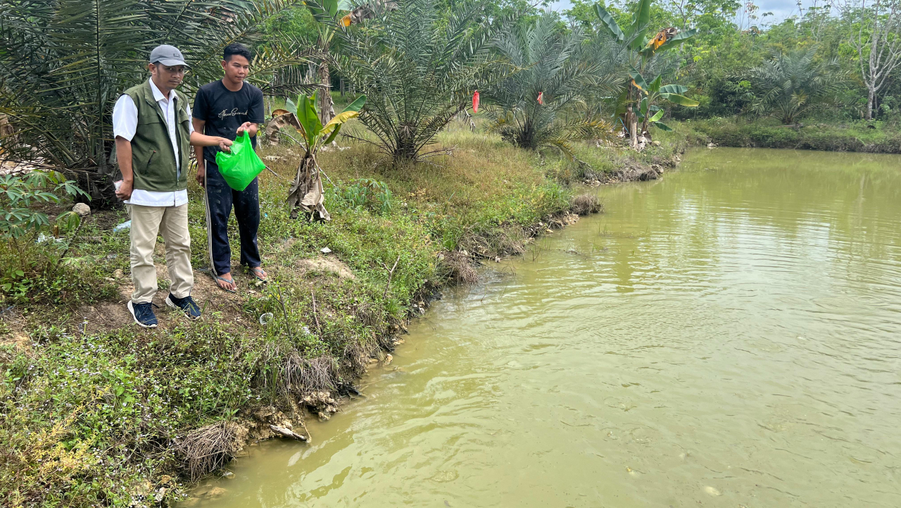 BANTUAN BIBIT IKAN PATIN KEPADA WARGA KAPAR