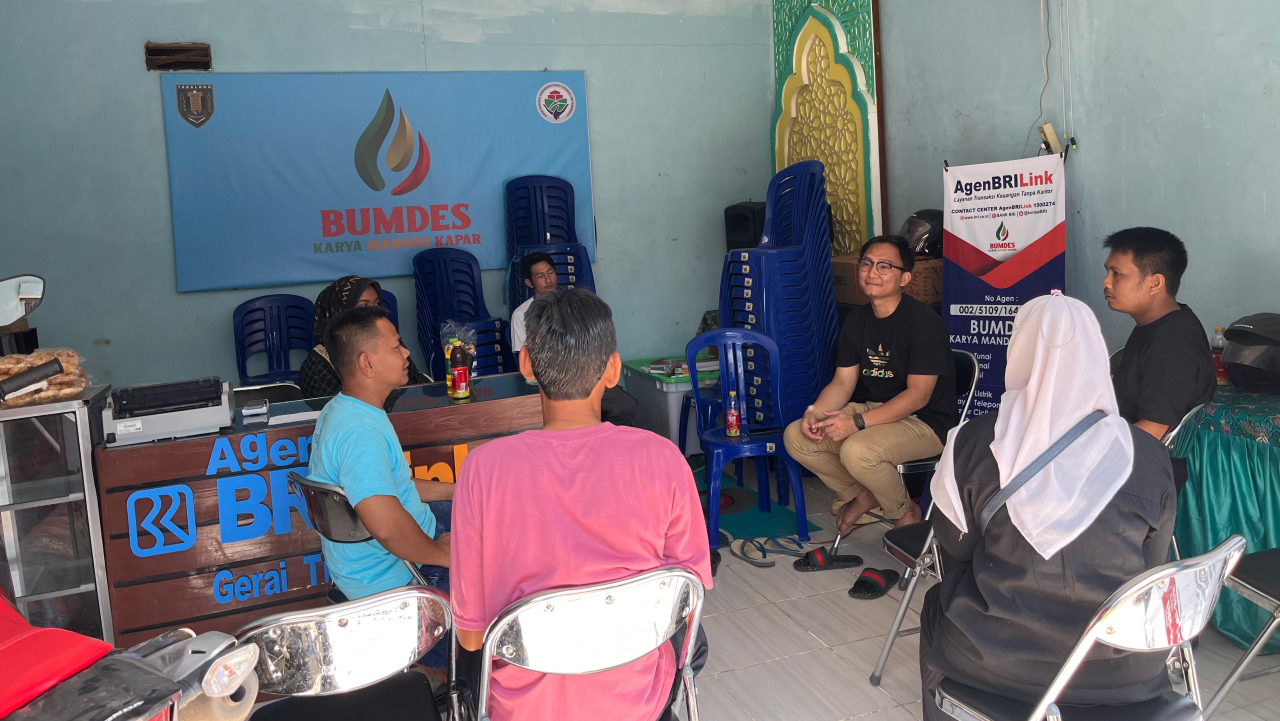 Koordinasi Bumdes Karya Mandiri Bersama Camat Murung Pudak, BPD Kapar Dan Anggota Bumdes