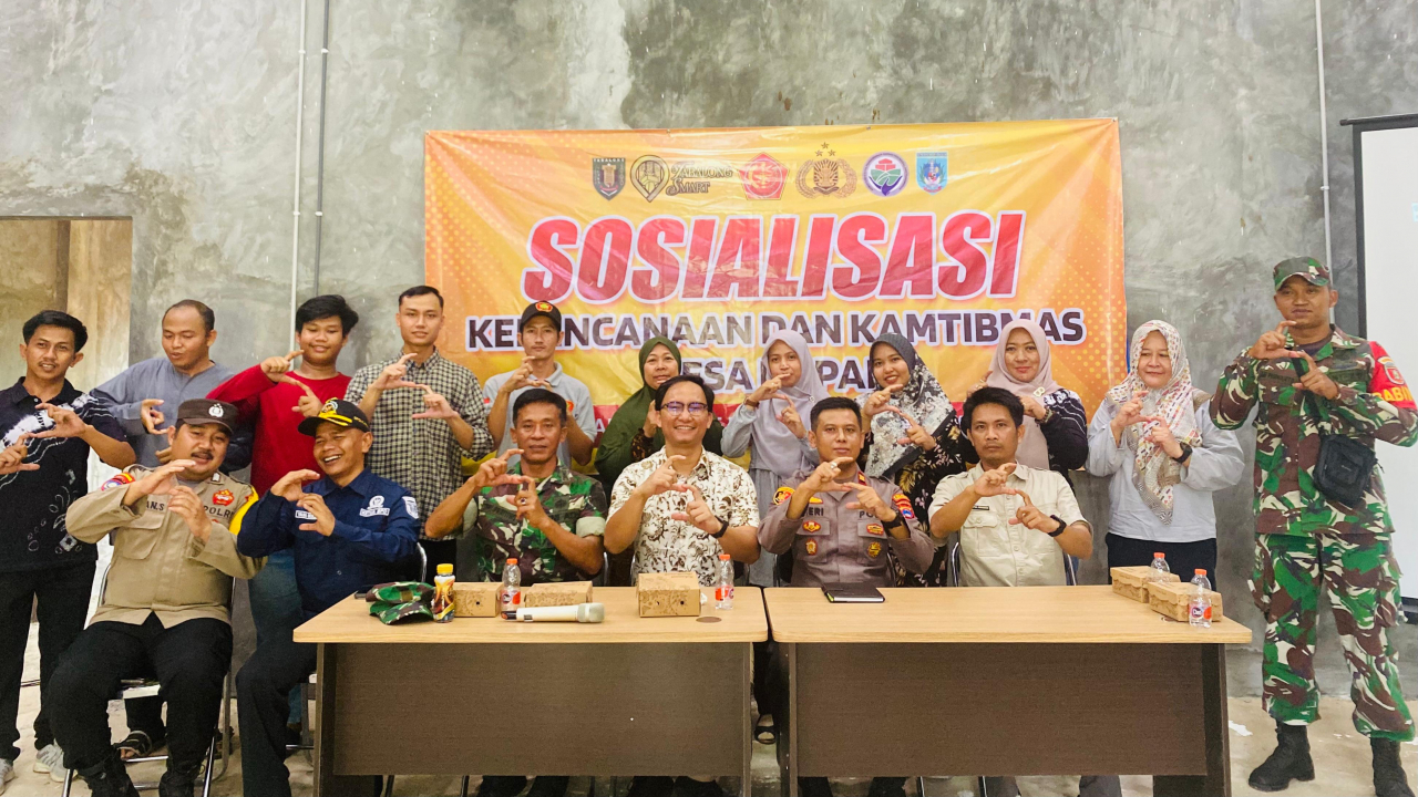 Sosialisasi Kebencanaan dan Kamtibmas di Desa Kapar