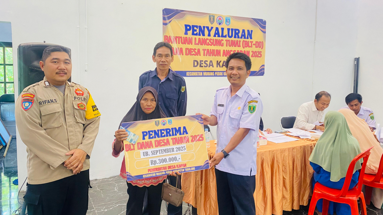 Penyaluran BLT-DD Desa Kapar Bulan September 2025