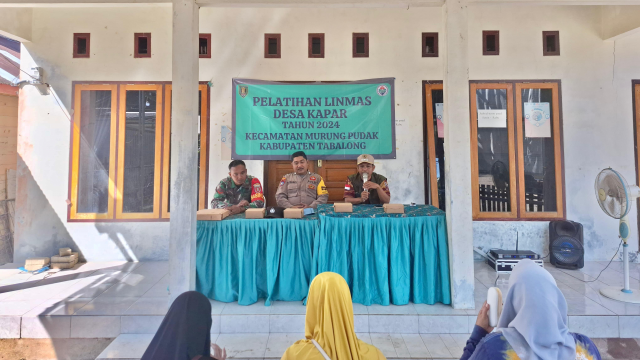 Pelatihan Linmas Desa Kapar Tahun 2024