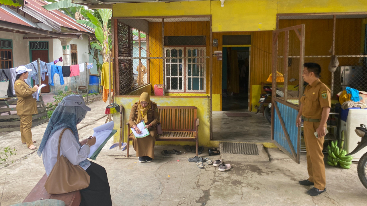 Penilaian Rt.04 Desa Kapar Dalam Lomba Bebas Jentik Tahun 2024