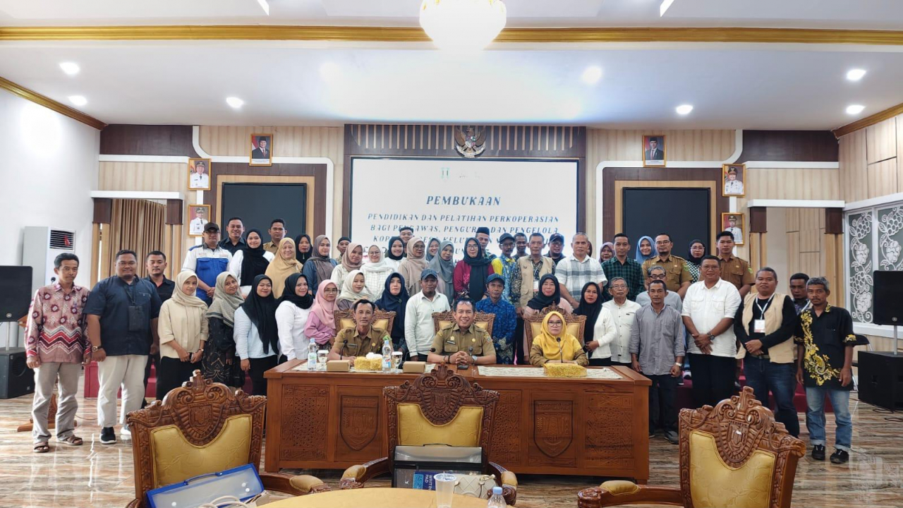 Kopdes Merah Putih Kapar Ikuti Diklat yang Diselenggarakan Dinas Koperasi di Pendopo Bersinar Tabalong