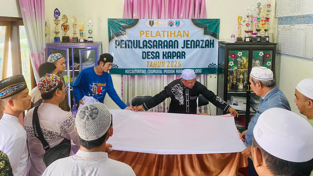 Pelatihan Pemulasaraan Jenazah di Desa Kapar