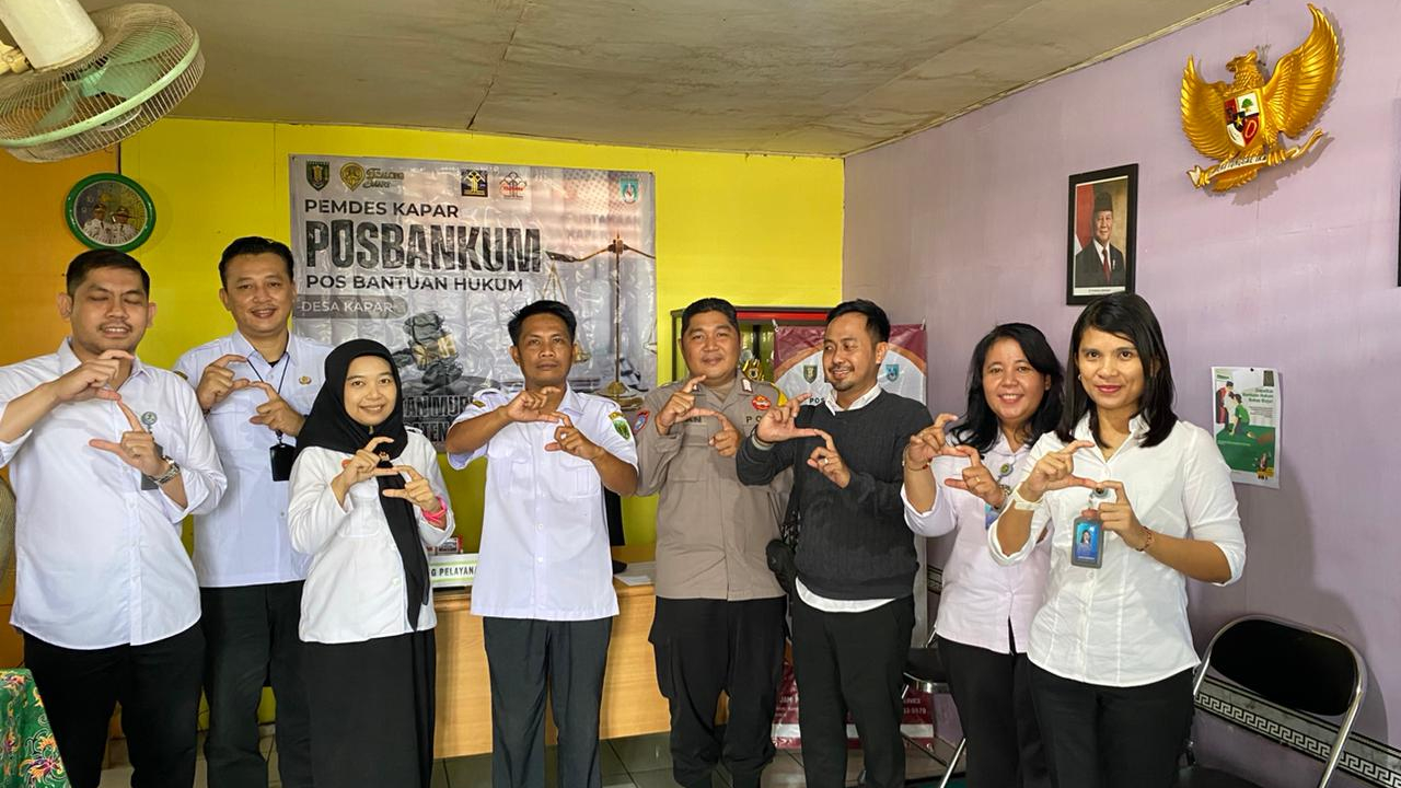 Kakanwil Kemenkumham Kalsel Mengadakan Diskusi Raperda Bantuan Hukum bagi Masyarakat Miskin diPosbankum Desa Kapar