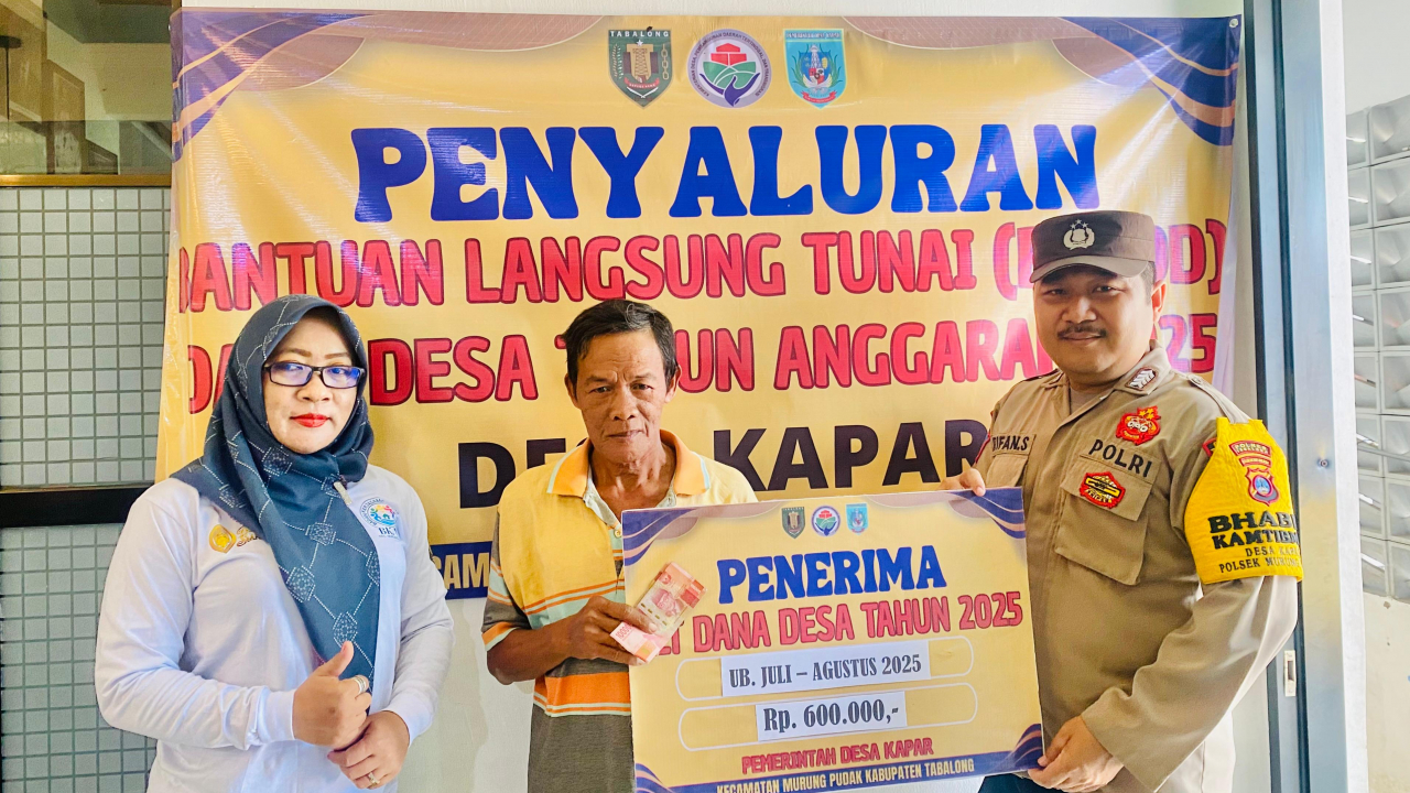 Penyaluran BLT-DD Bulan Juli-Agustus 2025 di Desa Kapar