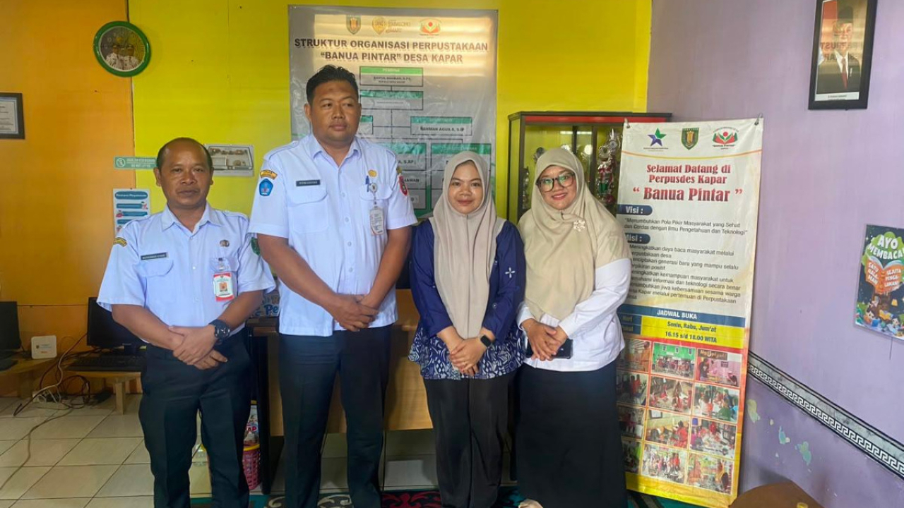 Perpustakaan Banua Pintar Desa Kapar Terima Kunjungan Tim Penilai Lomba Perpustakaan