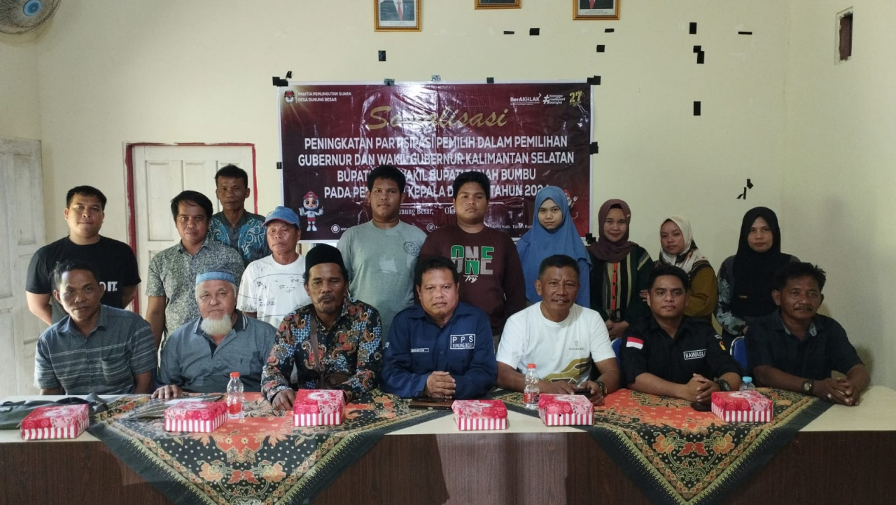 **Sosialisasi Peningkatan Partisipasi Pemilih di Desa Gunung Besar**