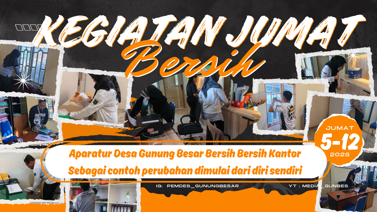 PERUBAHAN DIMULAI DARI DIRI SENDIRI UCAP KADES GUNUNG BESAR