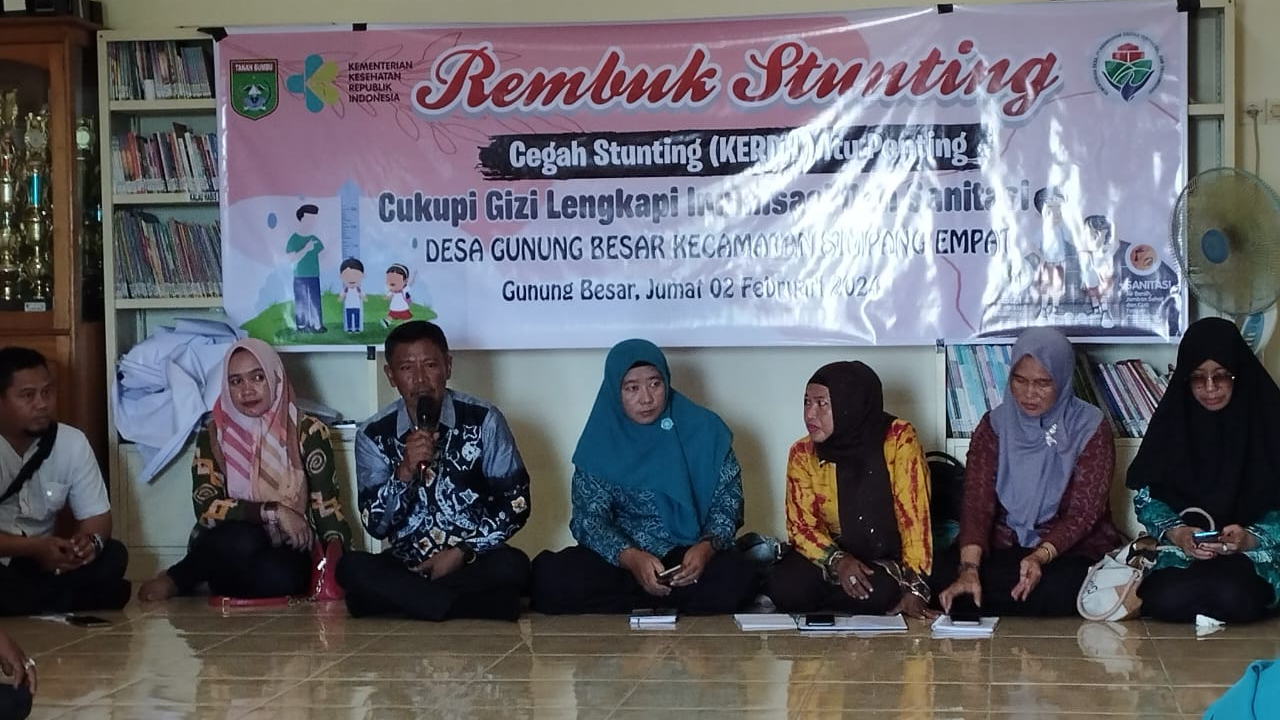 Rembuk Stunting desa Gunung Besar