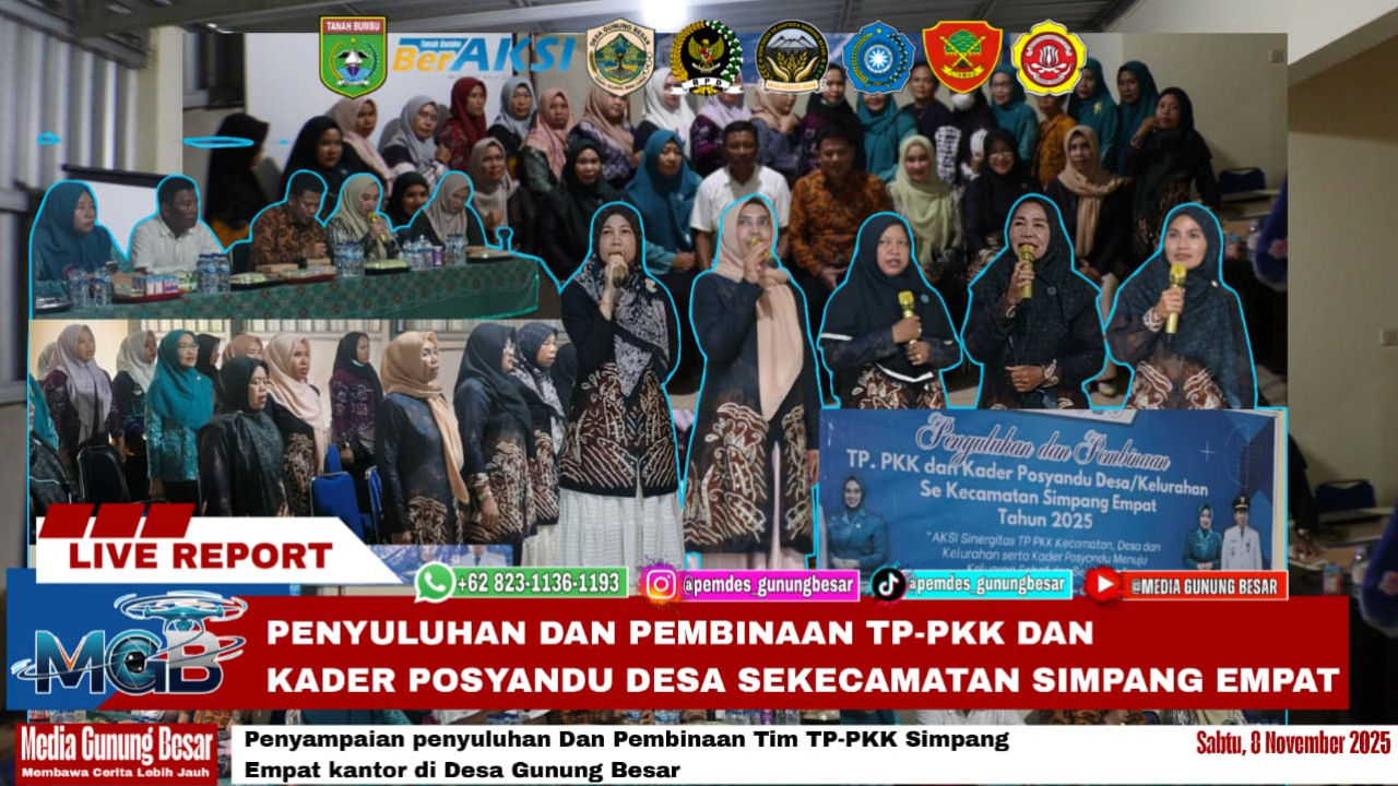 PENYULUHAN DAN PEMBINAAN TP-PKK DI GUNUNG BESAR