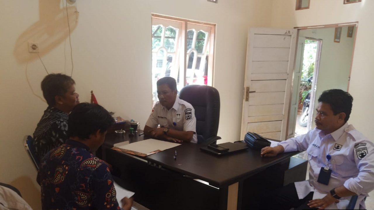KOORDINASI DESA DENGAN PT. AGLONEMA DELTA TENTANG PILAR BATAS DESA GUNUNG BESAR