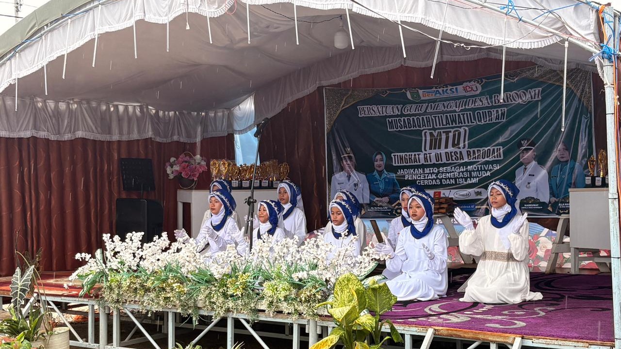 Walaupun Diguyur Hujan, Penutupan MTQ Tingkat Desa Baroqah Sekaligus Pengumuman Pemenang Berlangsung Meriah!!!
