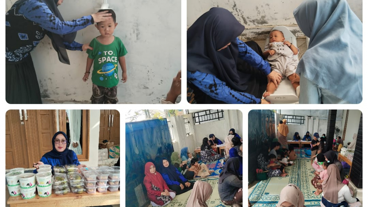 Pelaksanaan Posyandu Balita Kenanga di Perumahan Plajau Indah RT 08 Desa Baroqah