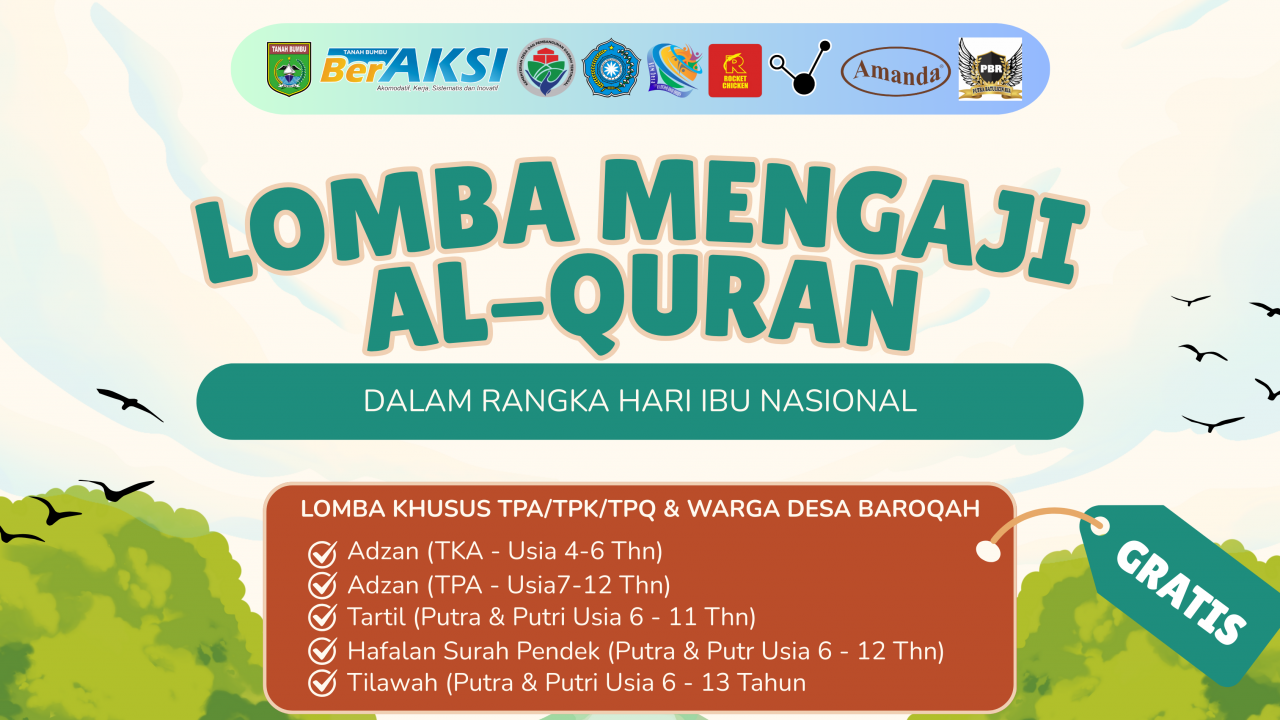 Tingkatkan Iman dan Taqwa: Lomba Mengaji Al-Qur'an Sambut Hari Ibu Nasional 2025!