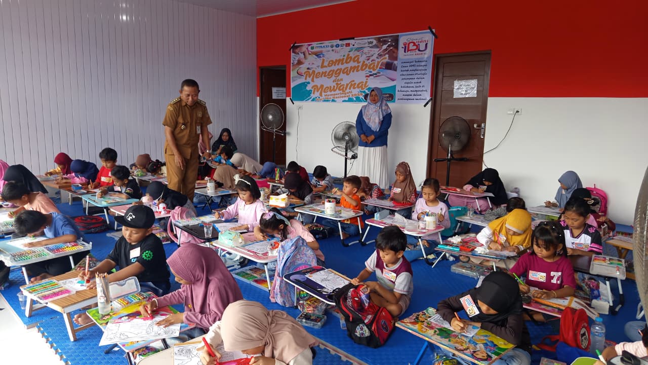 Semarak Lomba Mewarnai Anak-Anak, 70 Peserta Tunjukkan Kreativitas Sejak Dini
