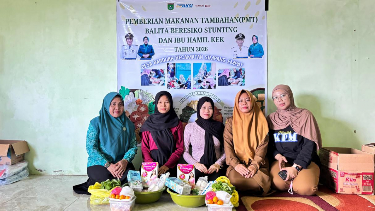 Pemerintah Desa Baroqah Salurkan PMT Tahap Awal 2026 untuk Balita Stunting dan Ibu Hamil KEK