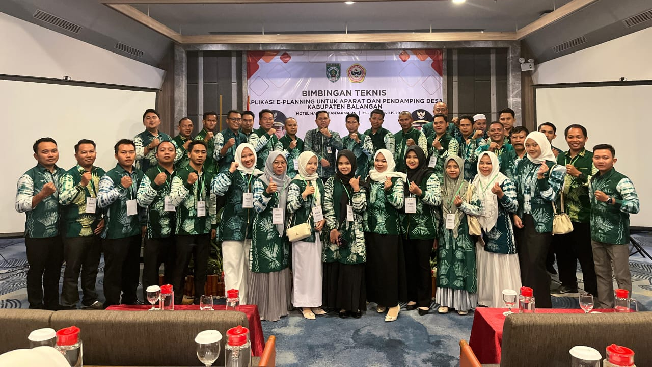 Bimbingan Teknik Aplikasi E-Planning untuk Aparat dan Pendamping Desa Kabupaten Balangan