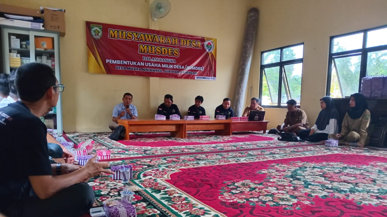 Musyawarah Desa Muara Ninian Bahas Pembentukan BUMDes