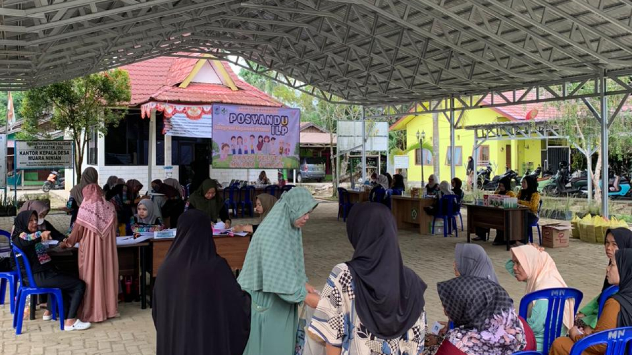 Pelaksanaan Posyandu ILP di Desa Muara Ninian Berjalan Lancar