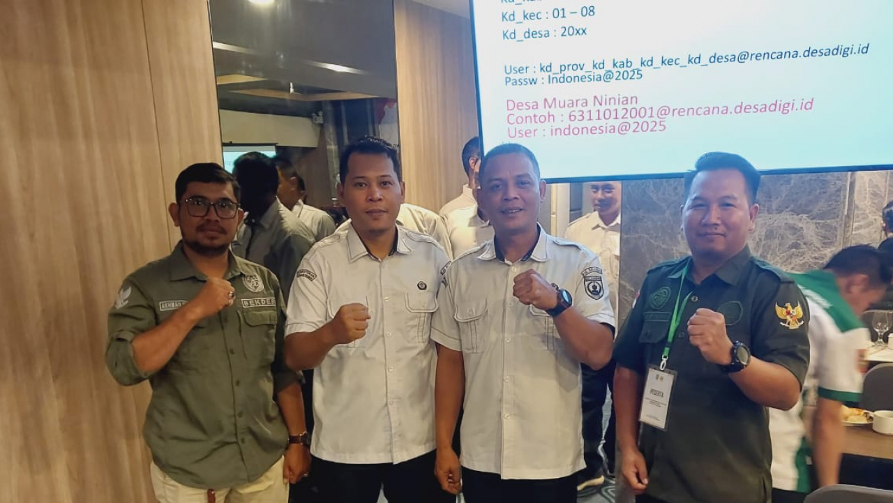 Aparat Desa Muara Ninian Ikuti Bimtek Aplikasi E-Planning di Banjarmasin