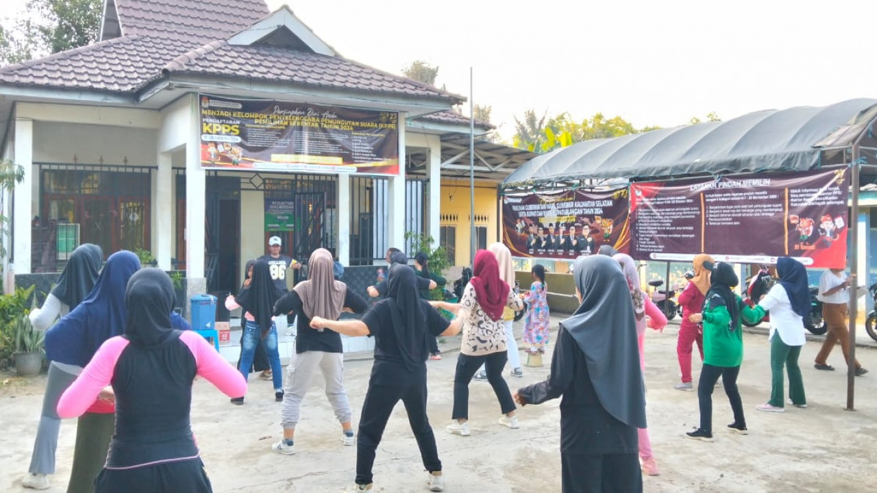 Senam Rutin, Wujud Gaya Hidup Sehat Warga Desa Muara Jaya