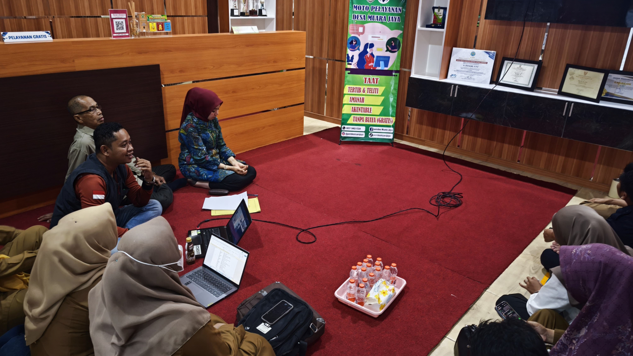 Pembinaan DPMD Balangan untuk Persiapan Paparan Lomba Desa Tingkat Provinsi di Desa Muara Jaya