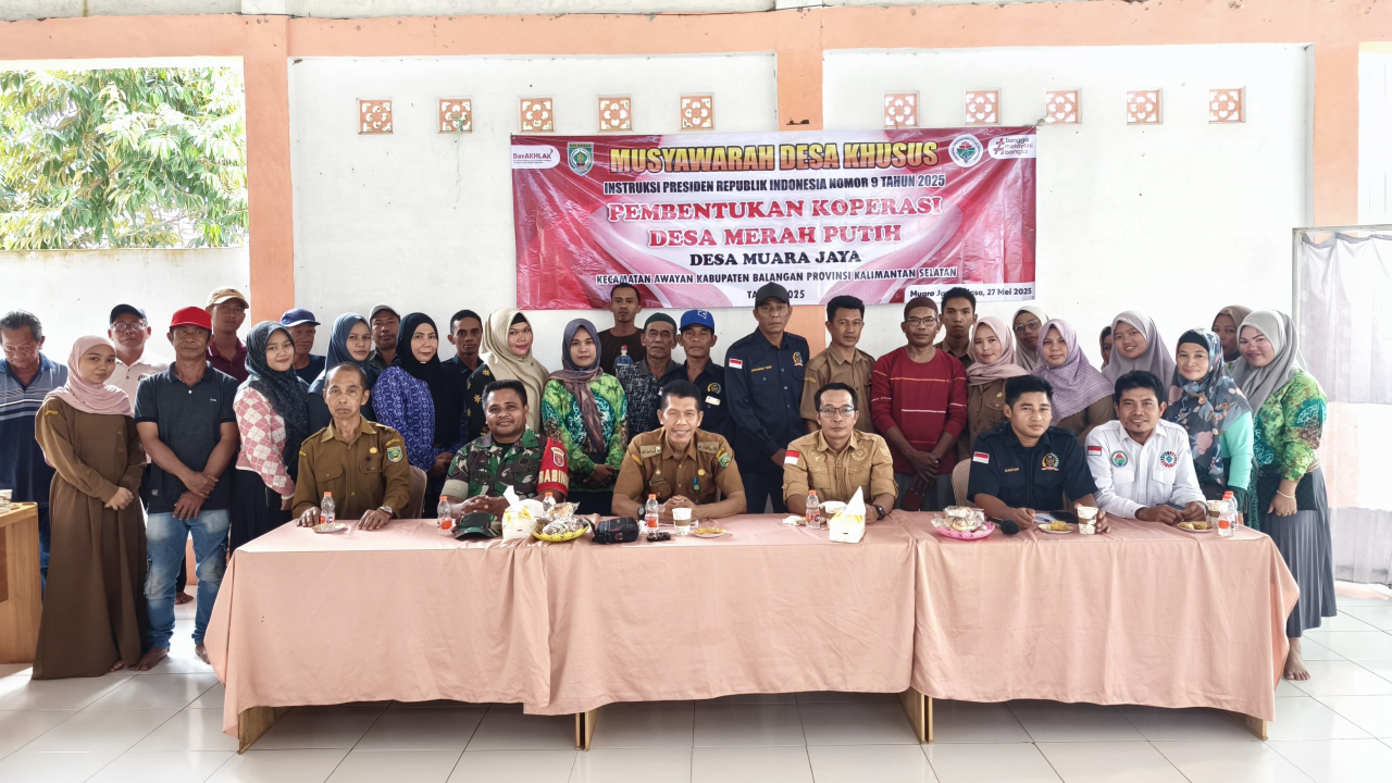 Musyawarah Desa Khusus Pembentukan Koperasi Desa Merah Putih di Desa Muara Jaya