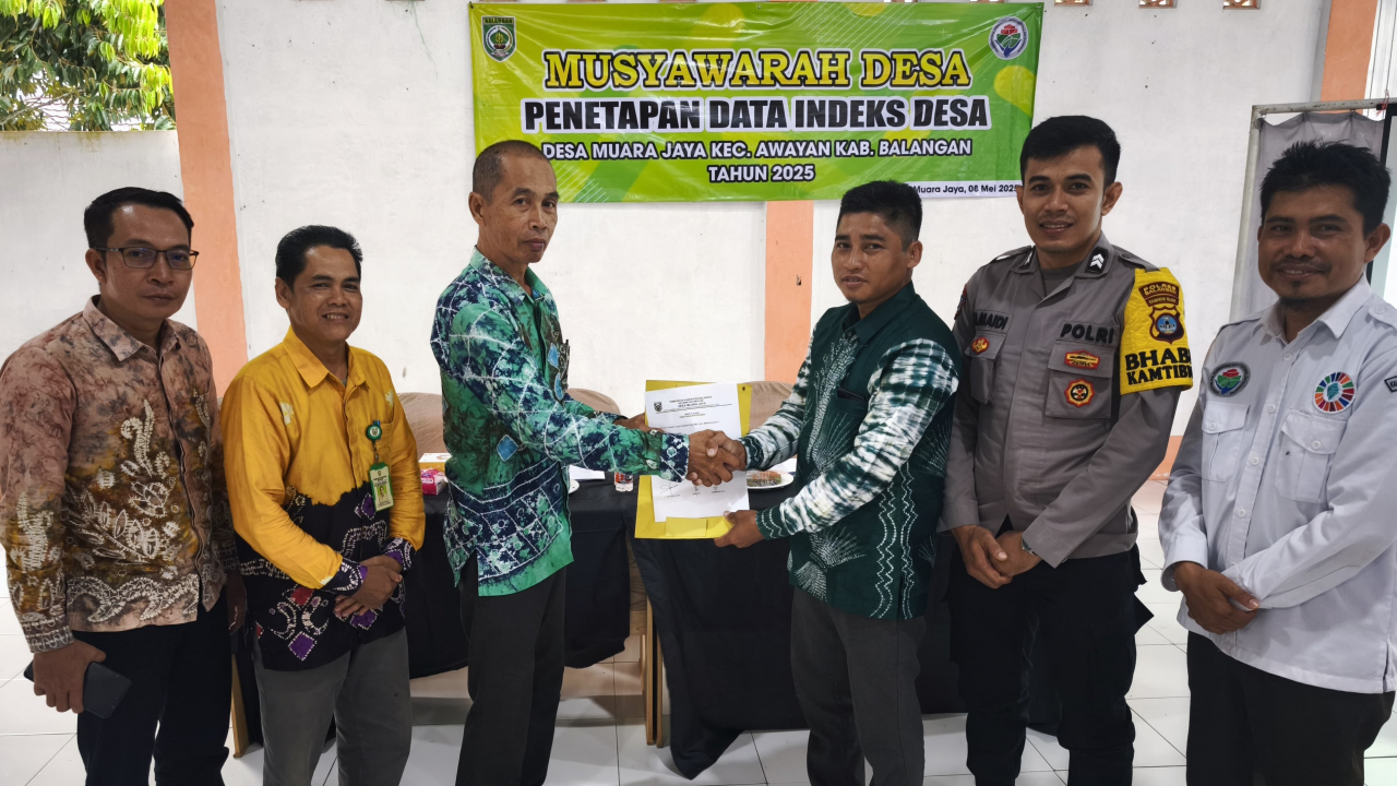 MUSDES PENETAPAN DATA INDEKS DESA MEMBANGUN (IDM) DESA MUARA JAYA BERLANGSUNG LANCAR