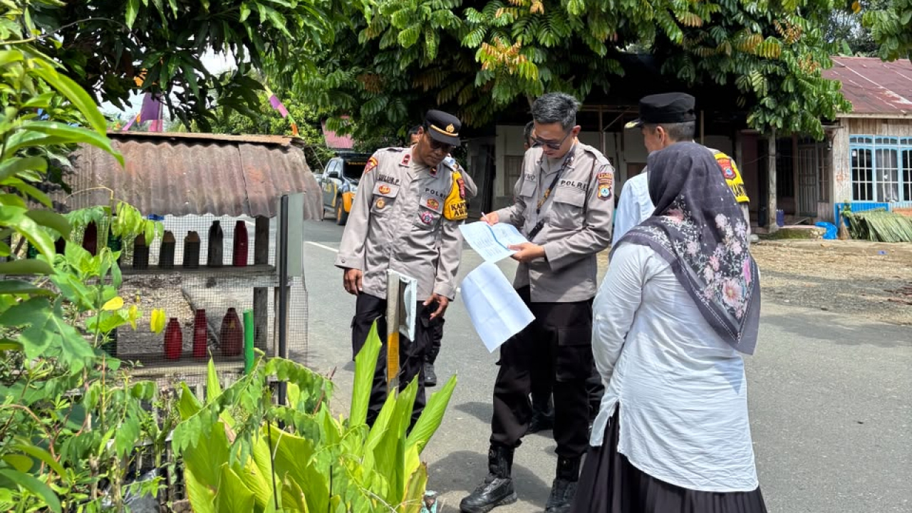 Desa Muara Jaya Jalani Verifikasi Lapangan Program P2B Polres Balangan