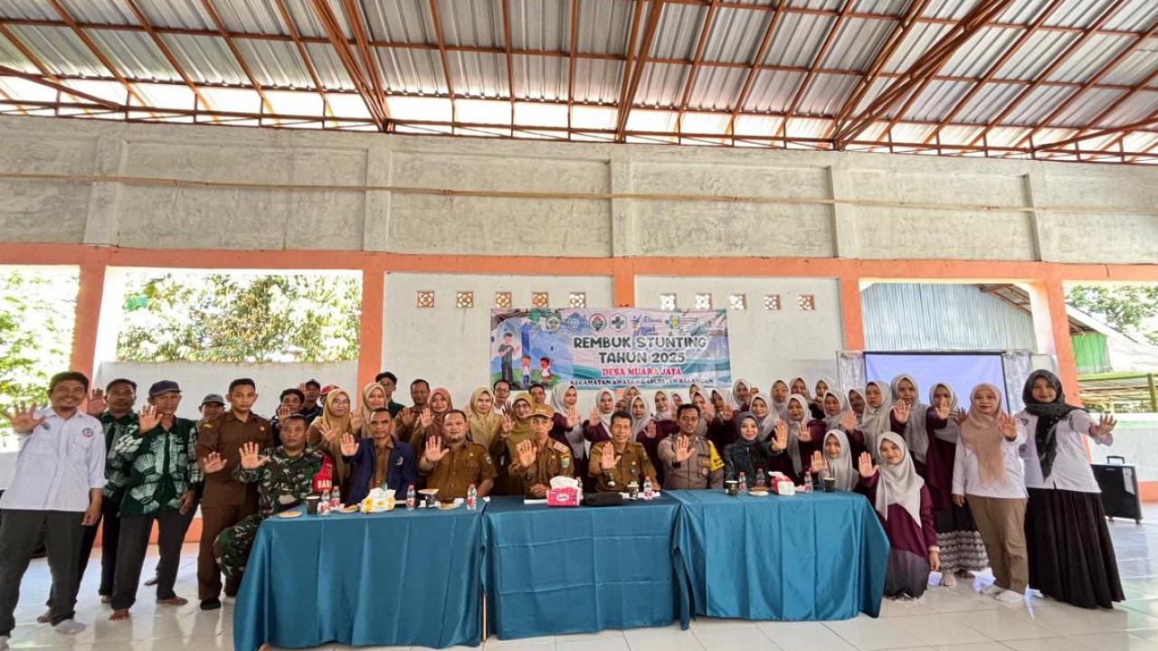 Desa Muara Jaya Gelar Rembuk Stunting 2025, Tegaskan Komitmen Bersama Cegah Stunting Sejak Dini