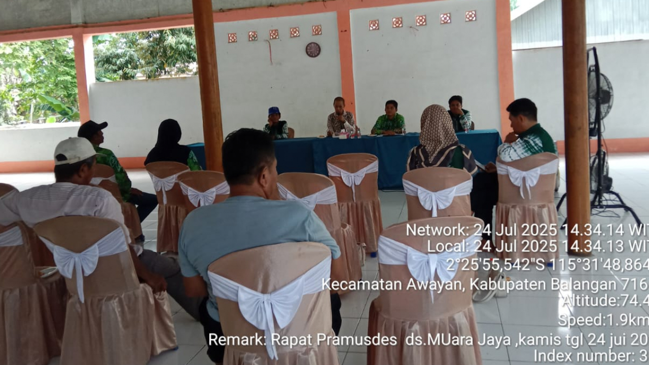 Desa Muara Jaya Gelar Rapat Pra Musdes RKPDesa Tahun Anggaran 2026