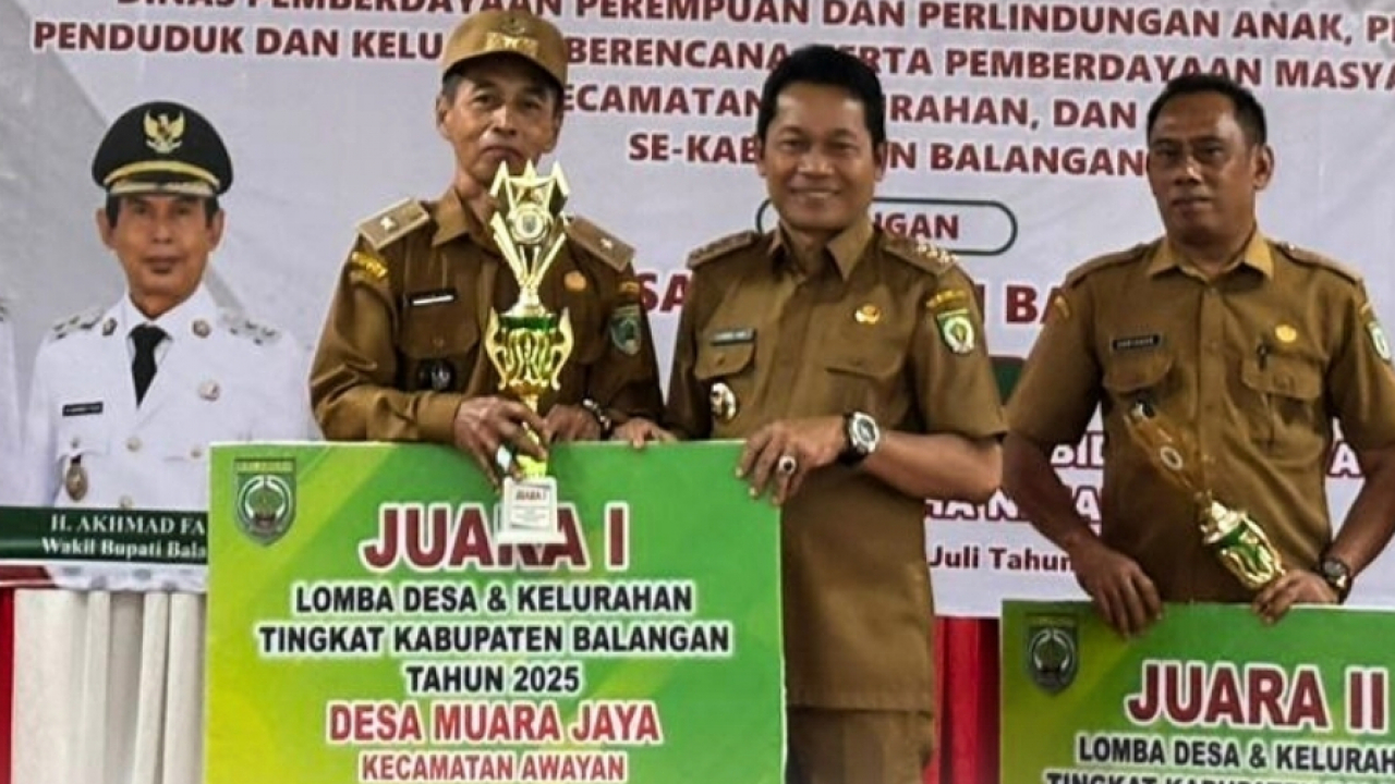 Desa Muara Jaya Raih Juara I Lomba Desa Tingkat Kabupaten Balangan Tahun 2025