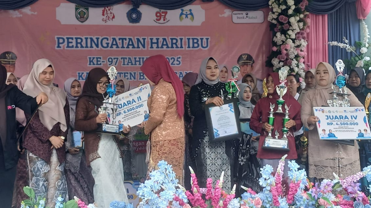 Desa Muara Jaya Hadiri Peringatan Hari Ibu dan Terima Penghargaan ASMAN TOGA Tingkat Provinsi Kalsel