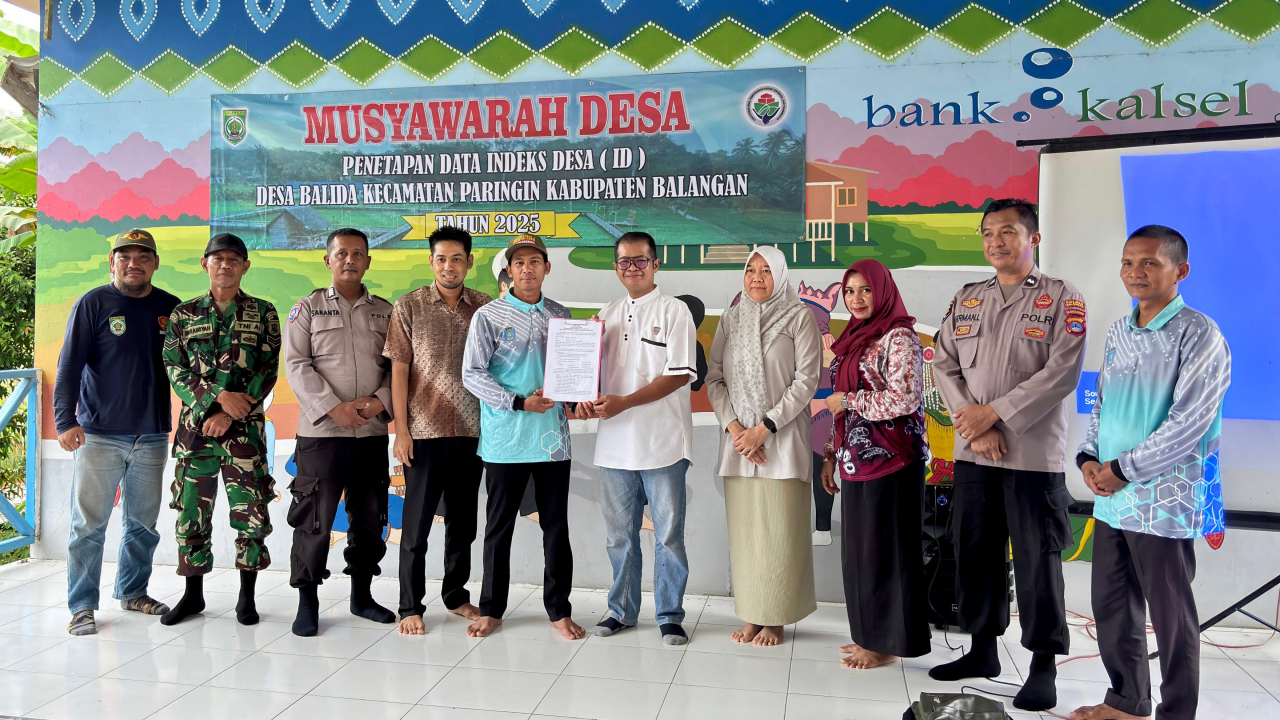 DESA BALIDA GELAR MUSYAWARAH PENETAPAN DATA INDEKS DESA TAHUN 2025, DESA BALIDA MASUK KATEGORI MANDIRI