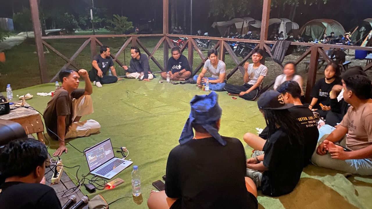 Pokdarwis Racah Mampulang Desa Balida Ikuti FGD Pemuda Adat dan Camping di Desa Balang