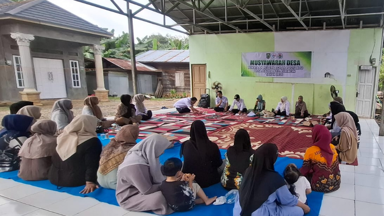 Musyawarah Desa Balida Bahas Penataan Kelembagaan Posyandu Tahun 2025