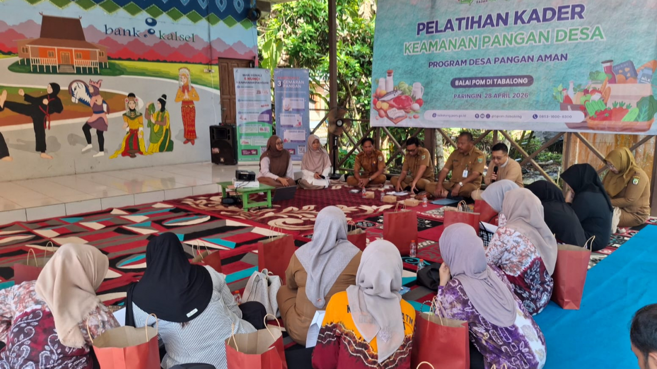 Pelatihan Kader Keamanan Pangan Desa Balida Perkuat Kompetensi Warga Wujudkan Desa Aman Pangan