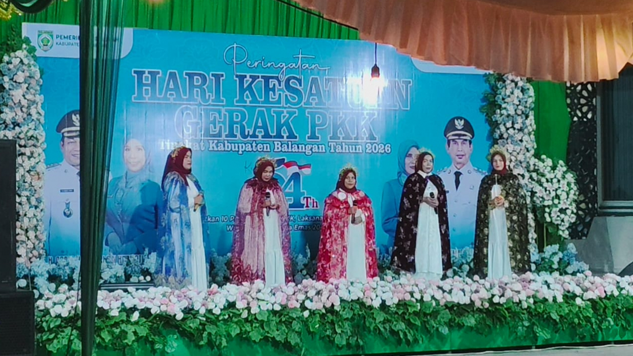 Kader PKK Desa Balida Wakili Kecamatan Paringin Lomba Nasyid di HKG PKK ke-54 Balangan