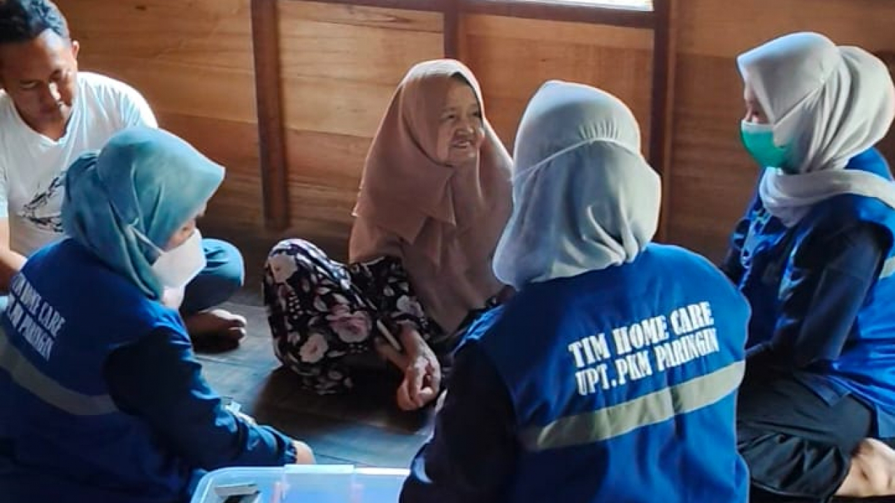 Layanan Home Care UPT Puskesmas Paringin di Desa Balida Permudah Akses Pelayanan Kesehatan Warga