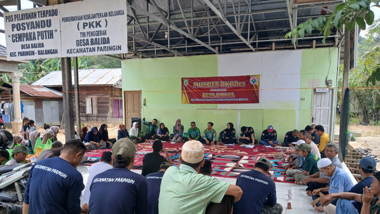 Desa Balida Gelar Musdes RKPDes Tahun 2026, Libatkan Masyarakat Secara Aktif