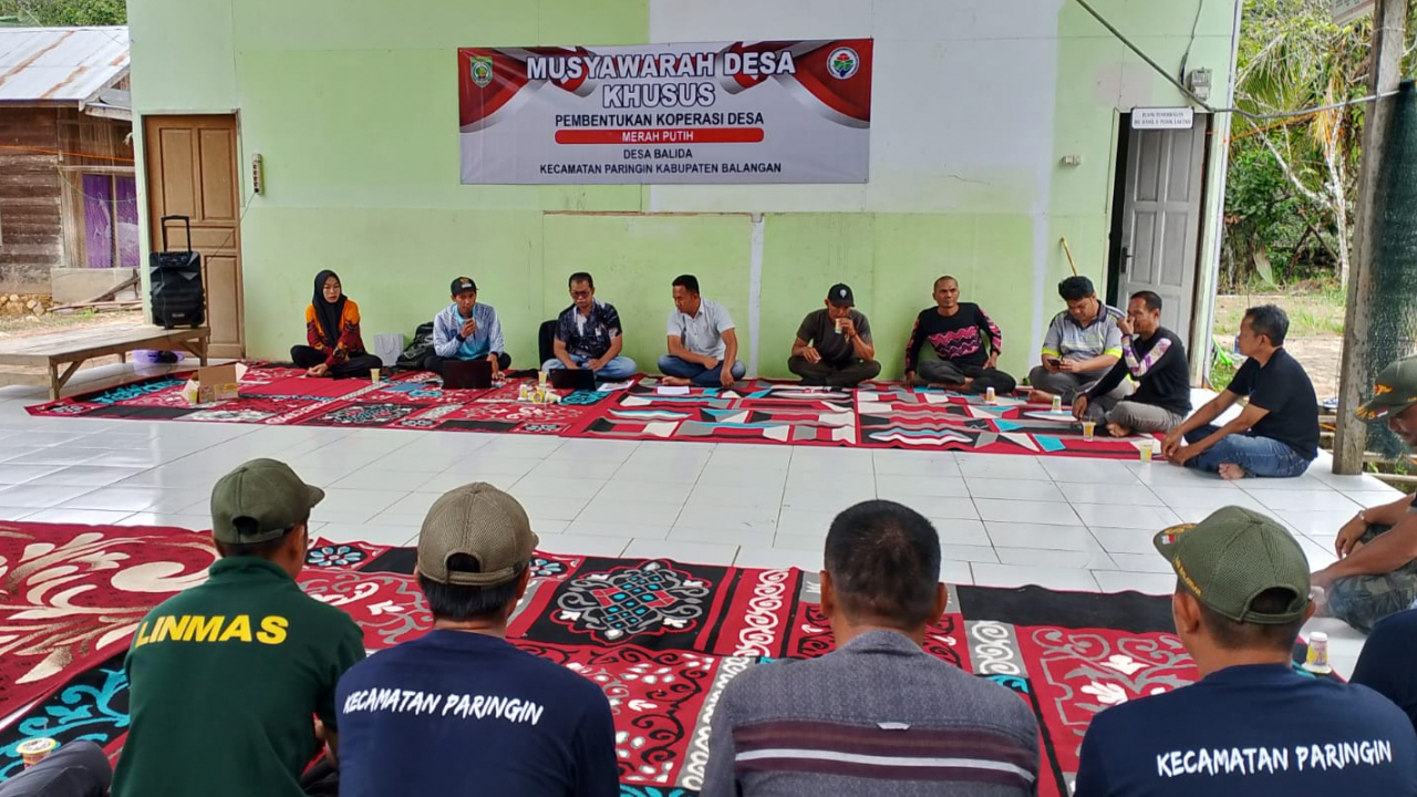 Musyawarah Desa Balida Sepakati Pembentukan Koperasi Merah Putih