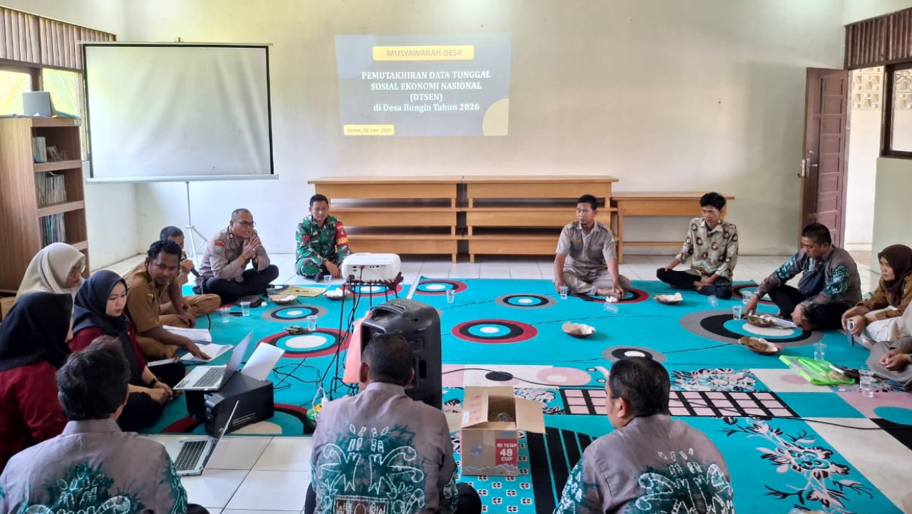 Desa Bungin Laksanakan Pemutakhiran DTSEN 2026, Wujudkan Data Akurat untuk Program yang Tepat Sasaran